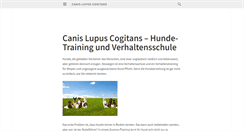 Desktop Screenshot of canis-lupus-cogitans.de