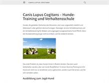 Tablet Screenshot of canis-lupus-cogitans.de